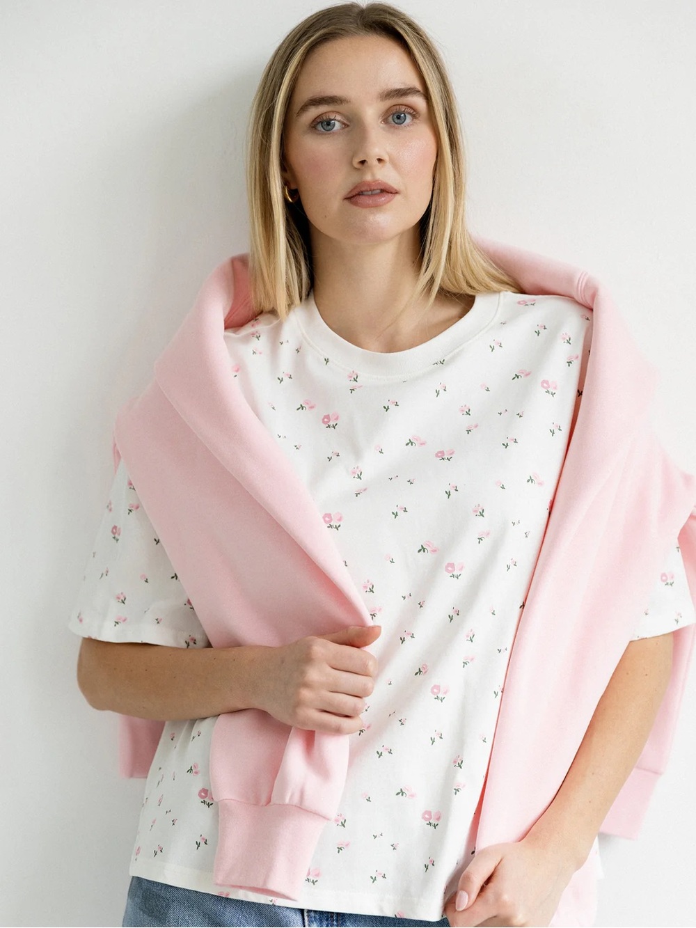 BTL Floral Boxy Tee